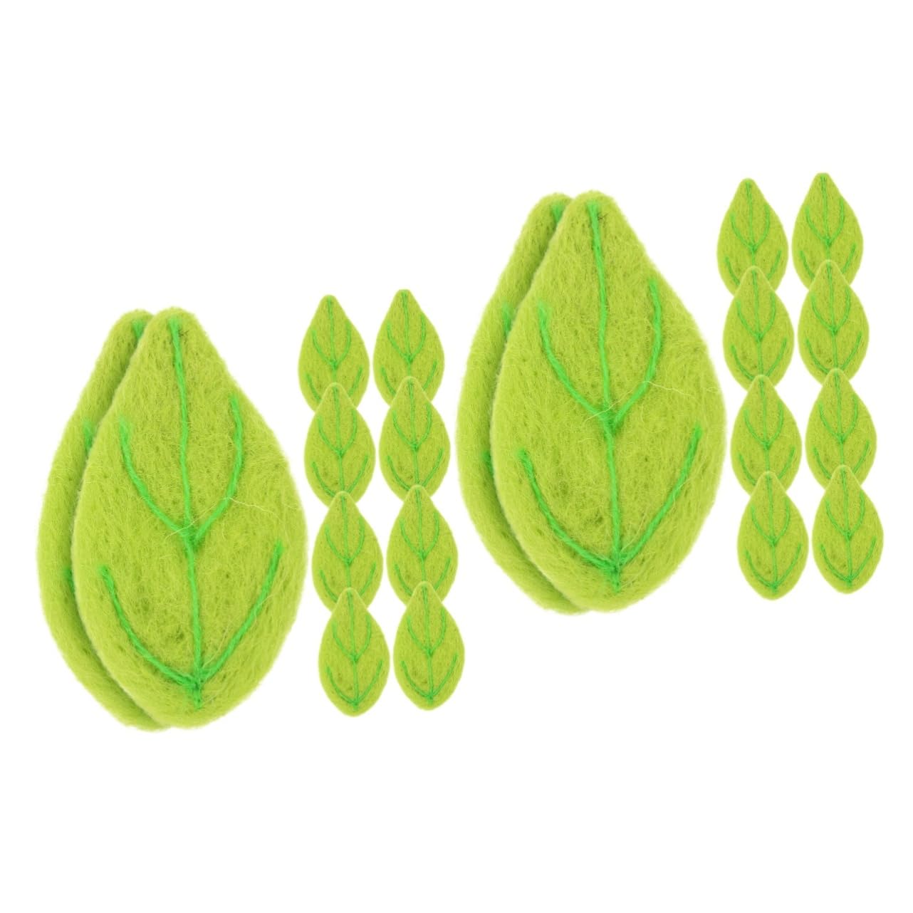 Accessoires de chapeaux en feutre vert pour décoration DIY