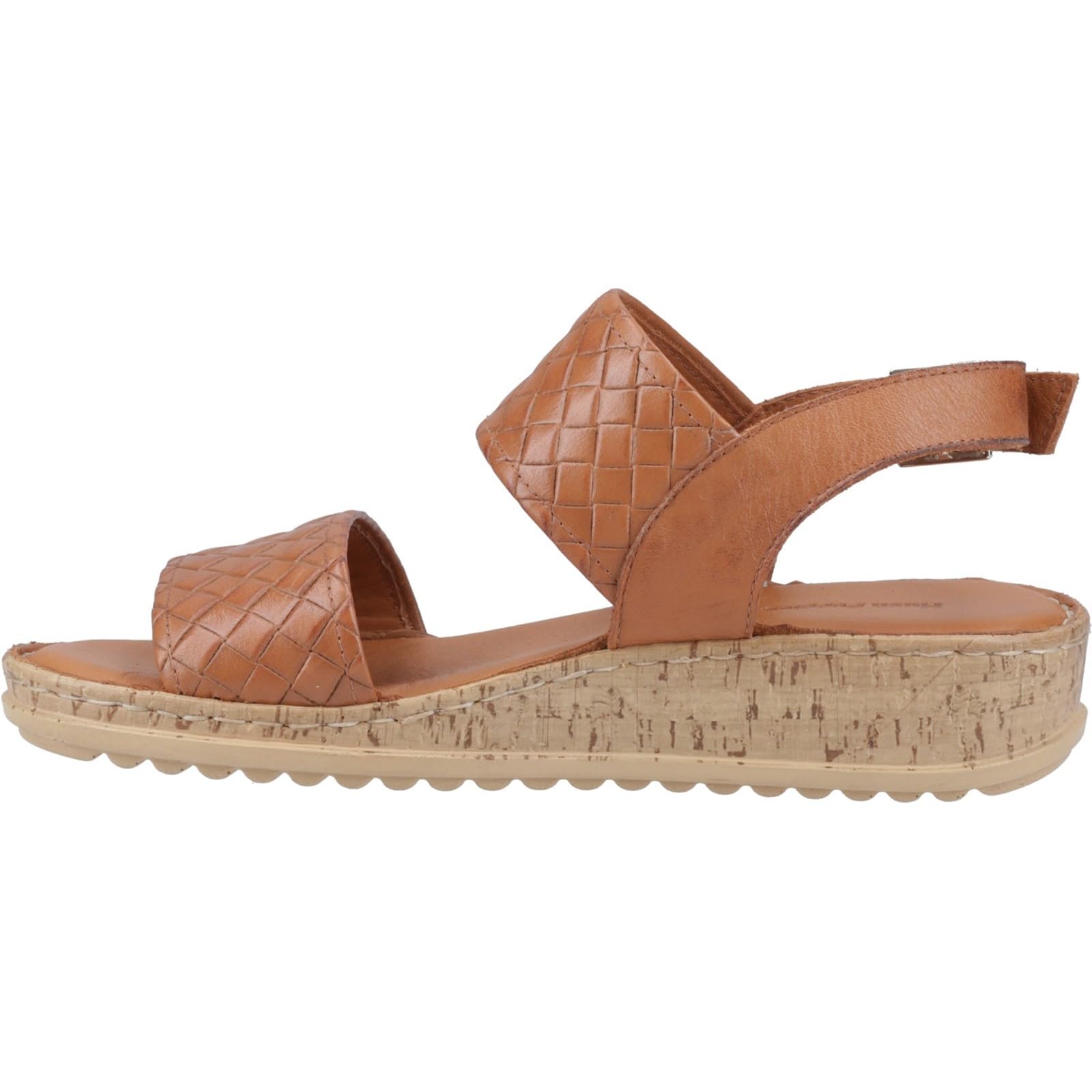 Hush Puppies Women's Tan Ebony Woven Sandal In | Size: 3