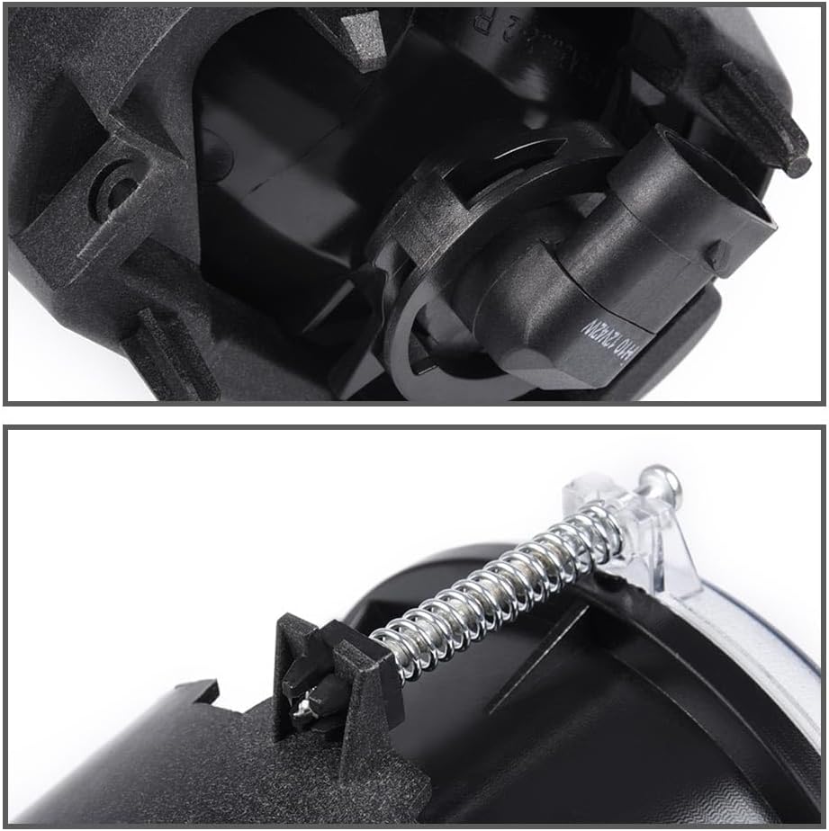 PIT66 Fog Lights Compatible with Jeep Grand Cherokee 2005-2010/Compatible with Jeep Commander 2006-2010 with Bulb Front Bumper Fog Light Clear Lens CH2592138, CH2592138, 4805859AA