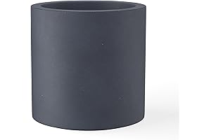 Kante: 9.8" Round Cement Planter for Modern Indoor Greenery