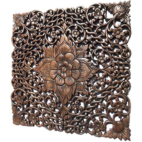 Asiana Home Decor Lotus Flower Plaque Cover