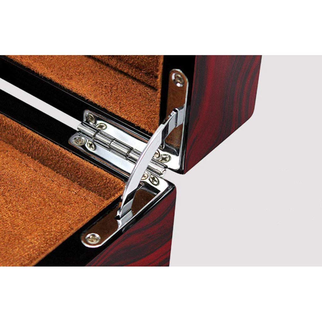 XBTGS Caja de reloj de madera – Caja de regalo de colección de joyas con patrón de madera maciza con cerradura,