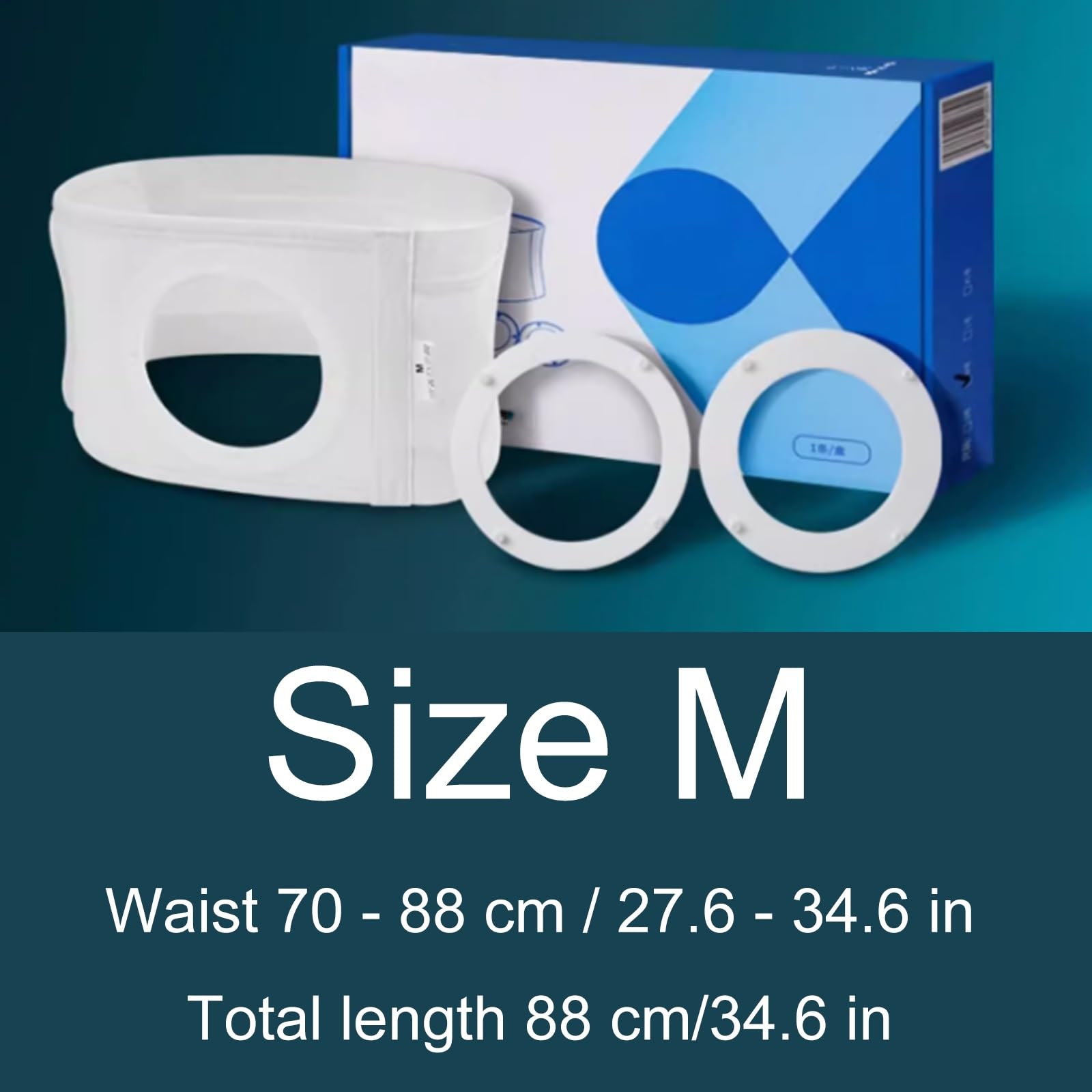 Cintura per Stomia Regolabile per Uomo e Donna, Cintura per Ernia per Stomia Medica con Fori di Diverse Dimensioni, Fascia Elastica per Ernia e Colostomia, Guaina Comfort Post-Operatoria(M)