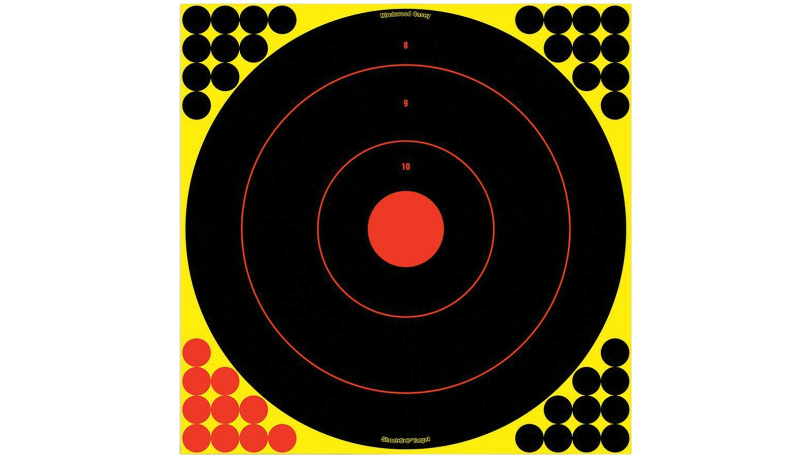Birchwood Casey Shoot-N-C 17.25" Bull's-Eye Target - 12 Targets, Multi, One Size (BC-34186)