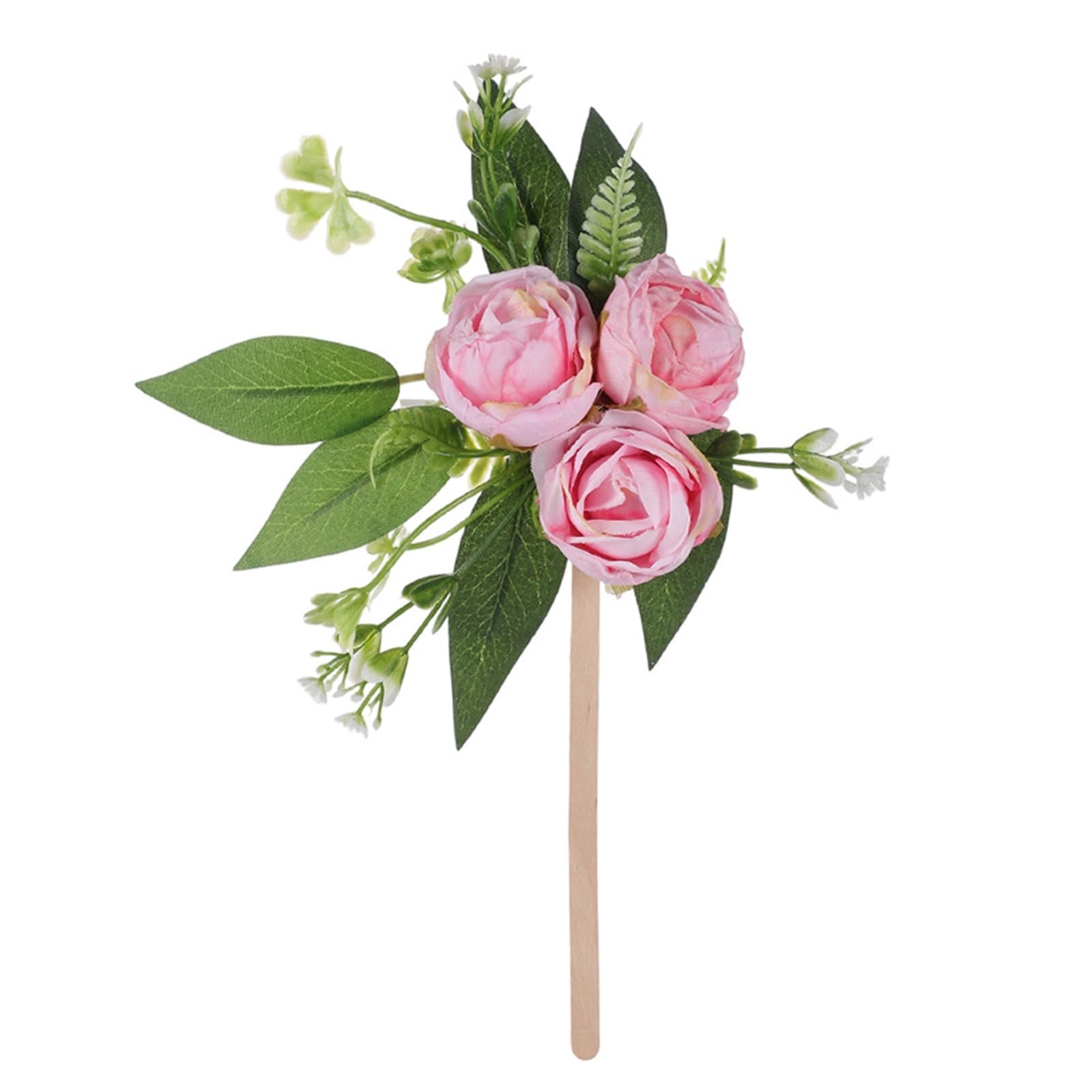 Msioytog Romance Silk Flower Artificial Rose Flower Wedding Cake Decoration for Bridal Shower Anniversaries Event Backdrop Decors Wedding Accessory