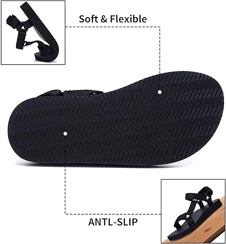 Miniatura 4 de Sandalias deportivas originales para mujer, sandalias de senderismo con soporte de arco, plantilla de esterilla de yoga, zapatos de agua ligeros
