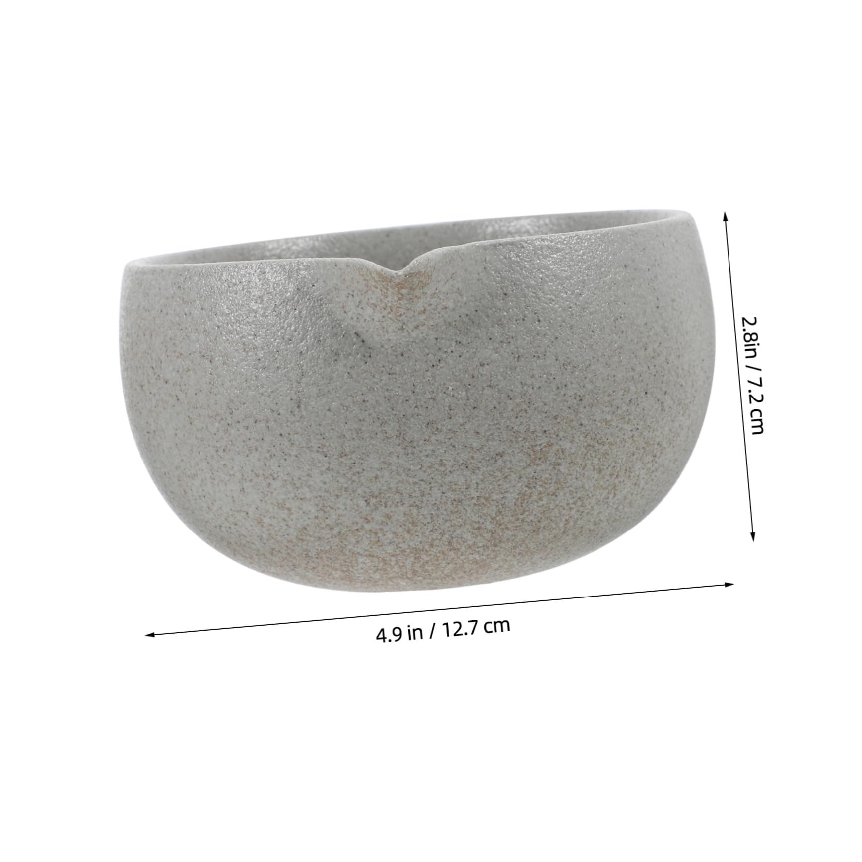 Hemobllo Japanese Matcha Bowl with Spout Design for Easy Pouring Traditional Tea Ceremony Accessory for Home and Gatherings