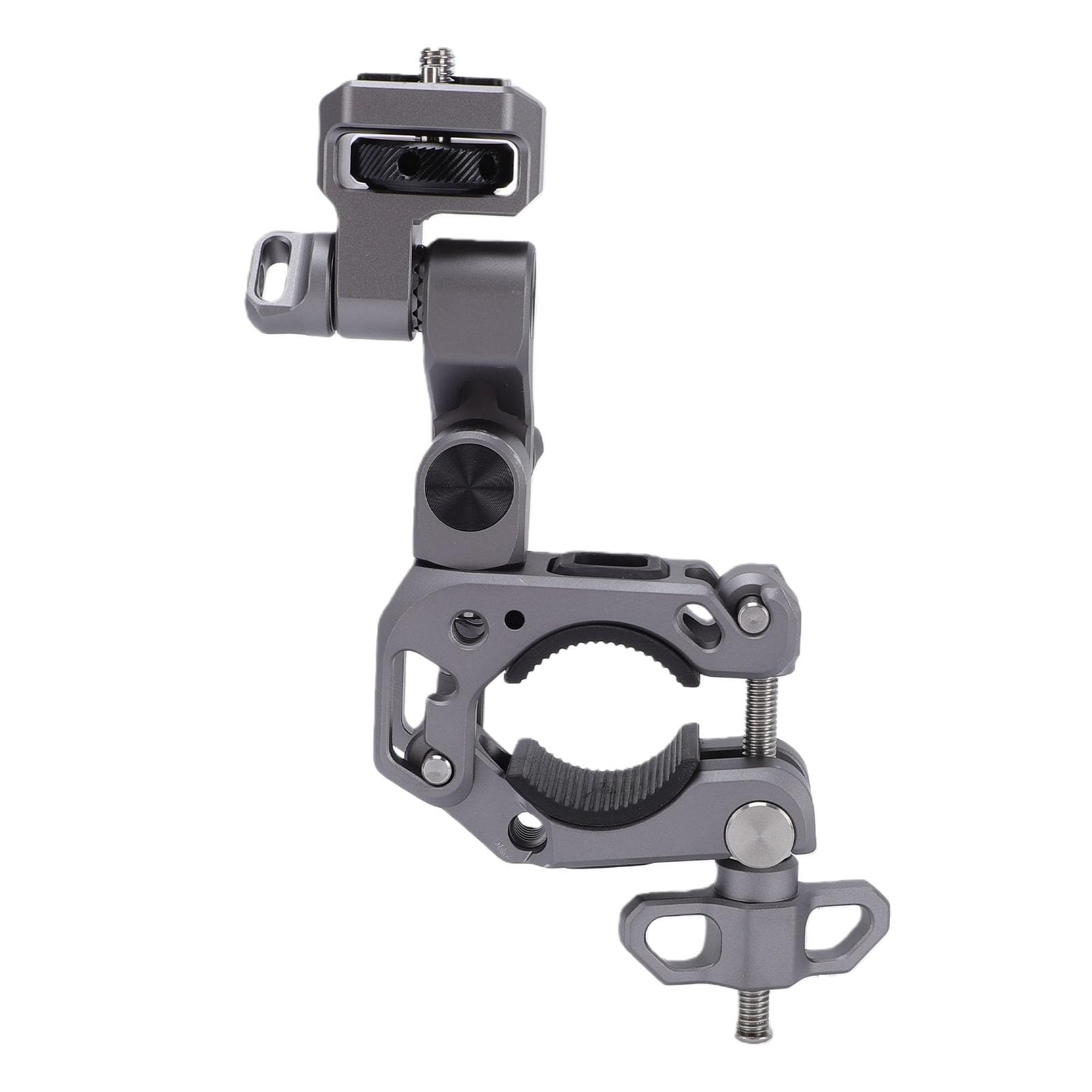 Supporto Morsetto per Action Camera, Adattabile a Manubrio | Lega di alluminio, rotazione di 360 gradi, compatibile con DJI,