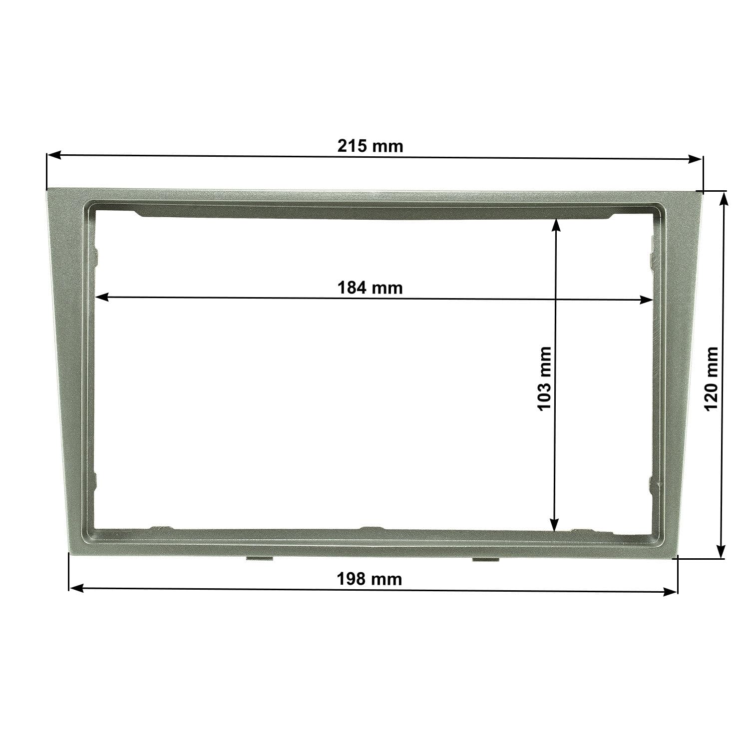 Tomzz Audio Radioblende Set Opel Corsa D Astra H - Piano Schwarz Mit Adapterkabel