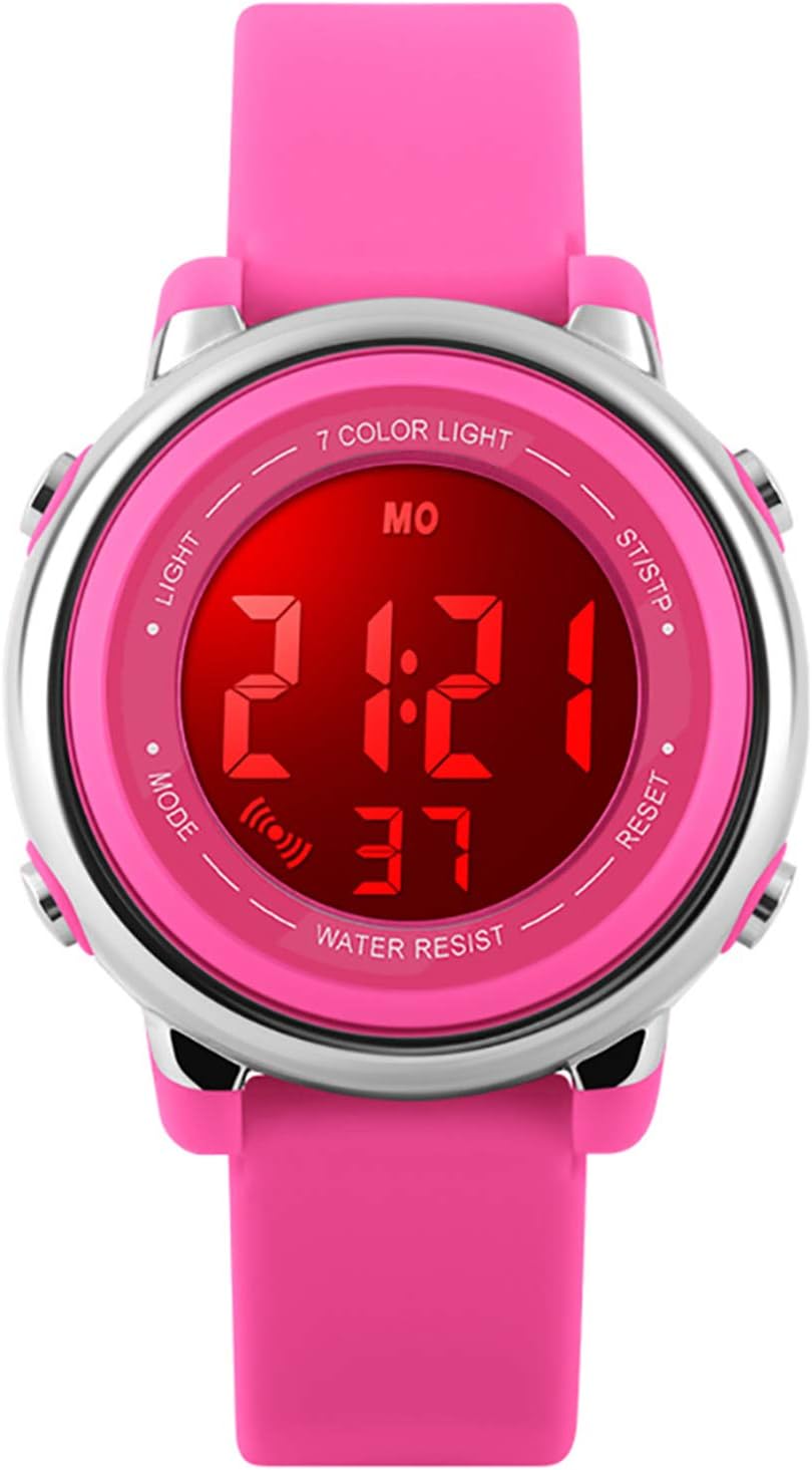 Kids Watch Sport Multi Function 50M Waterproof LED Alarm Stopwatch Digital Child Wristwatch for Boy Girl