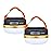 Censinda LED Camping Lantern, Rechargeable Portable Tent Light, 300LM,3 Light Modes,1800mAh Power Bank, Magnet Base,Electric Lantern Flashlight for Camping/Hiking/Fishing/Hurricane/Emergency(2 Packs)