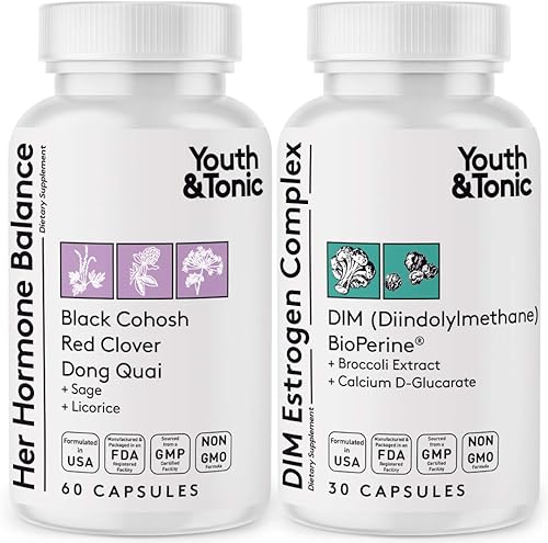 Suplementos de equilibrio hormonal femenino y estrógeno | Apoyo al desequilibrio hormonal para mujeres en todas las etapas | PMS y píldoras de