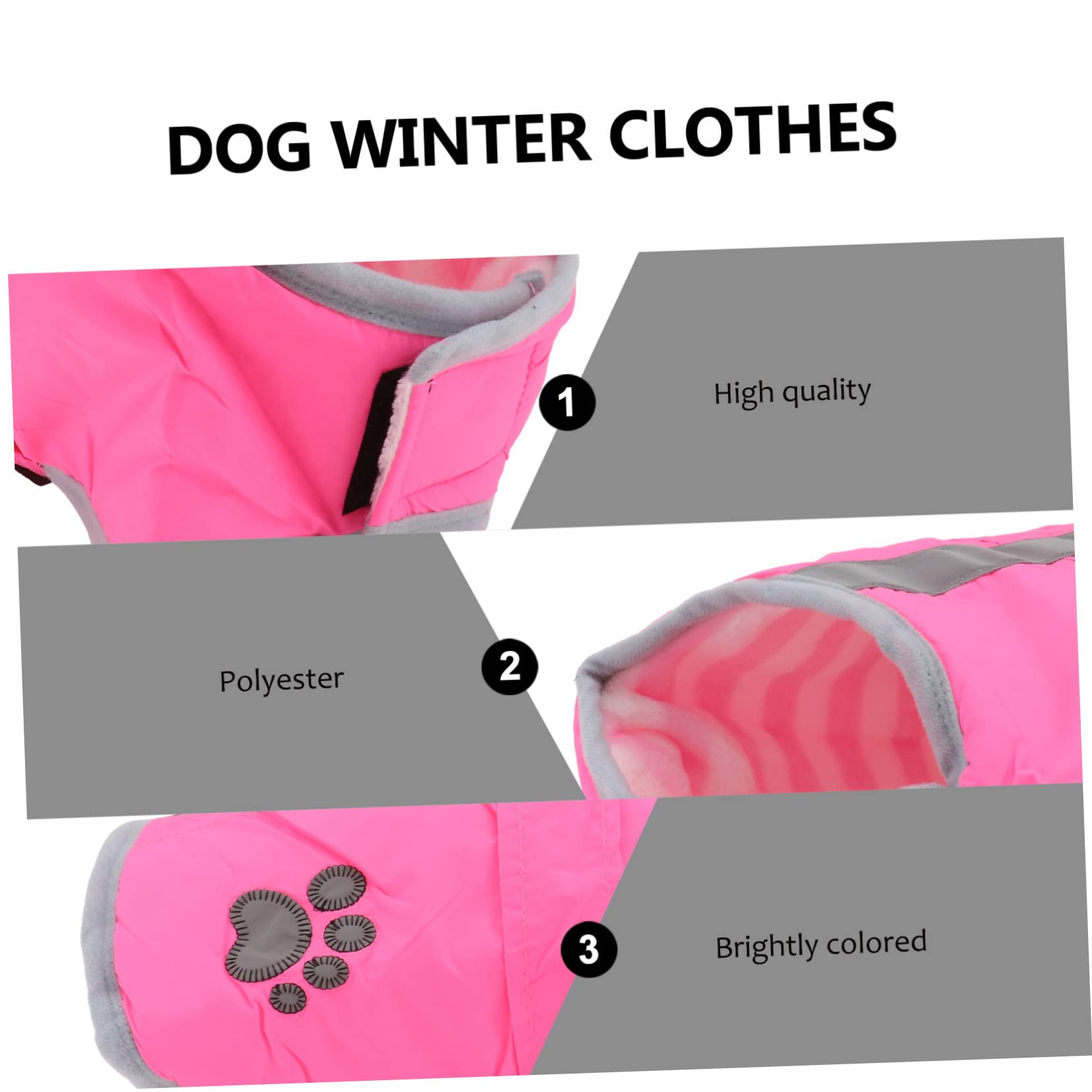 Angoily 3 Cappotto del Cane Vestiti da per Cappotto del Cane per Cappotti per Impermeabili Cappotto Riflettente del Cane Cappotto Dell'Animale