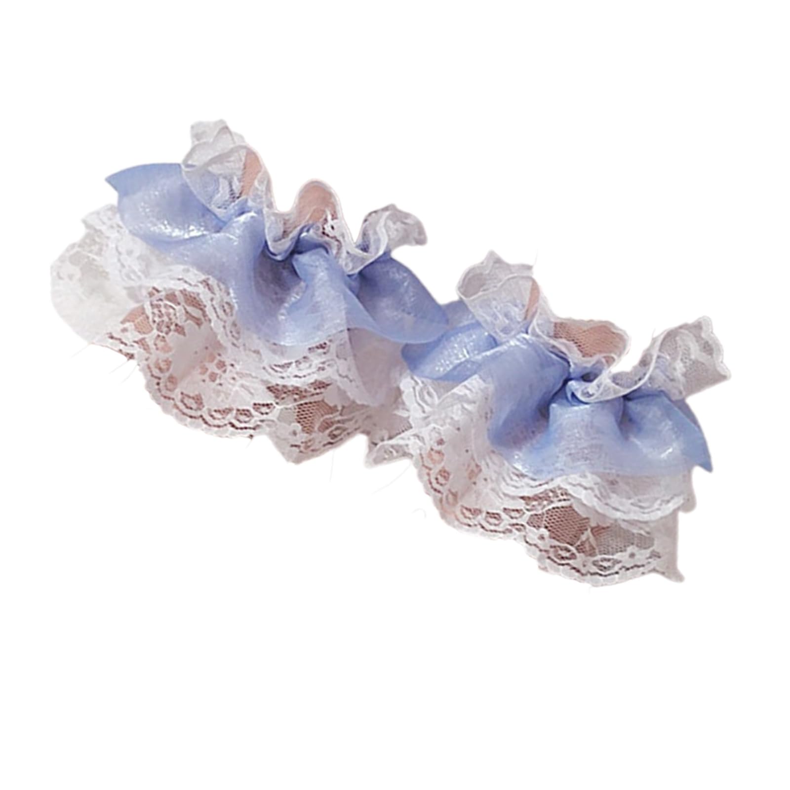 Uqezagpa Handmade Lace Faux Sleeves Ruffled Arm Hand With Multilayered Design Elastic Wrist Covers For Roleplay Anime Theme Handwear