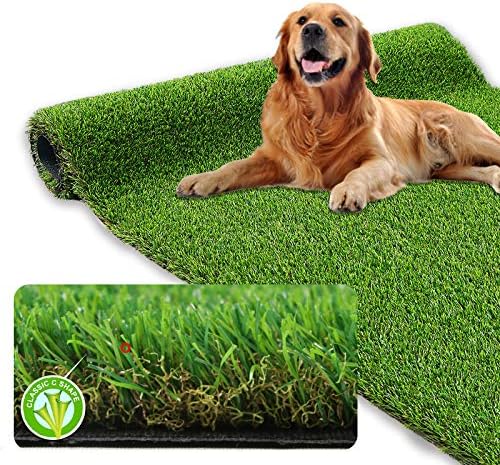 XLX TURF Realistic Artificial Grass Rug Indoor Outdoor - 3ft x 5ft, Thick Synthetic Fake Grass Dog Pet Turf Mat for Garden Lawn Landscape