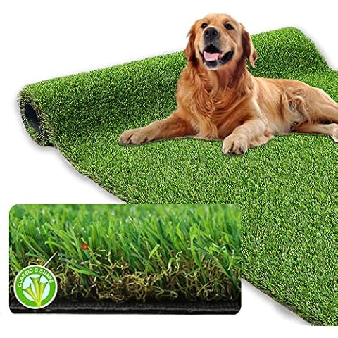 XLX TURF Alfombra de césped artificial realista para interiores y exteriores Cover