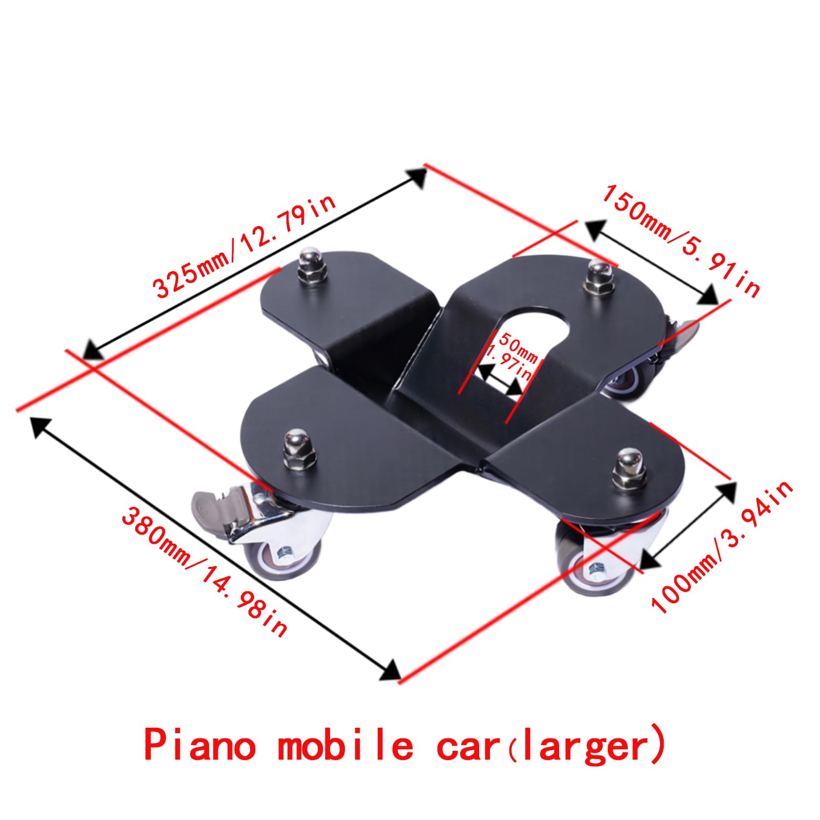 Il carrello per pianoforte è comodo per trasportare pianoforti a coda. Dispone di ruote silenziose ed è adatto per spostare pianoforti a coda ai concerti. Può anche frenare