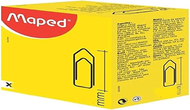 Maped Spinacze biurowe, średnie, 32 mm, zawartość: 1000 sztuk jednostka opakowania = 1