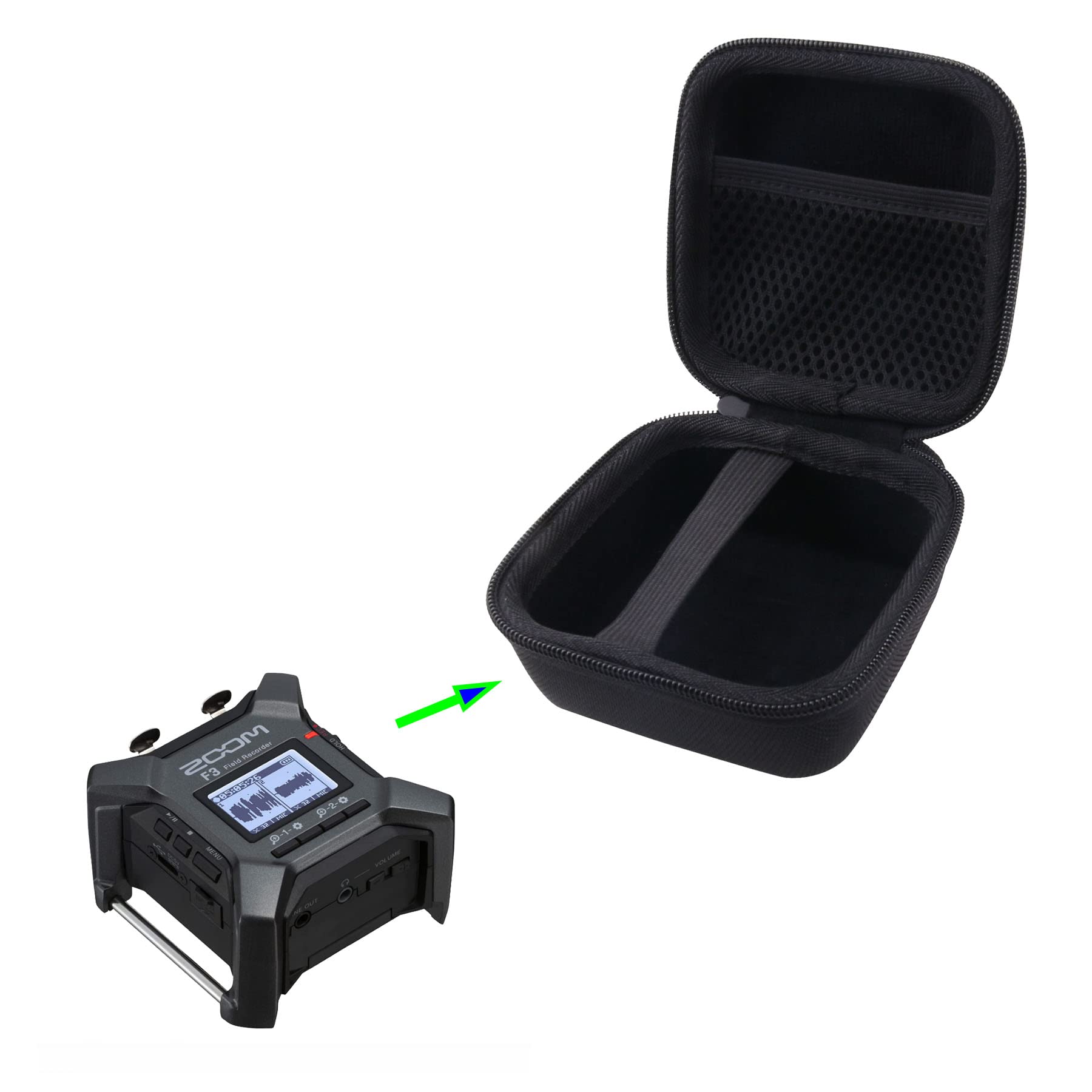 ZOOM F1 Field Recorder ケース付き Amazon.com: WERJIA Hard Carrying Case Compatible with Zoom F3/F1 その他