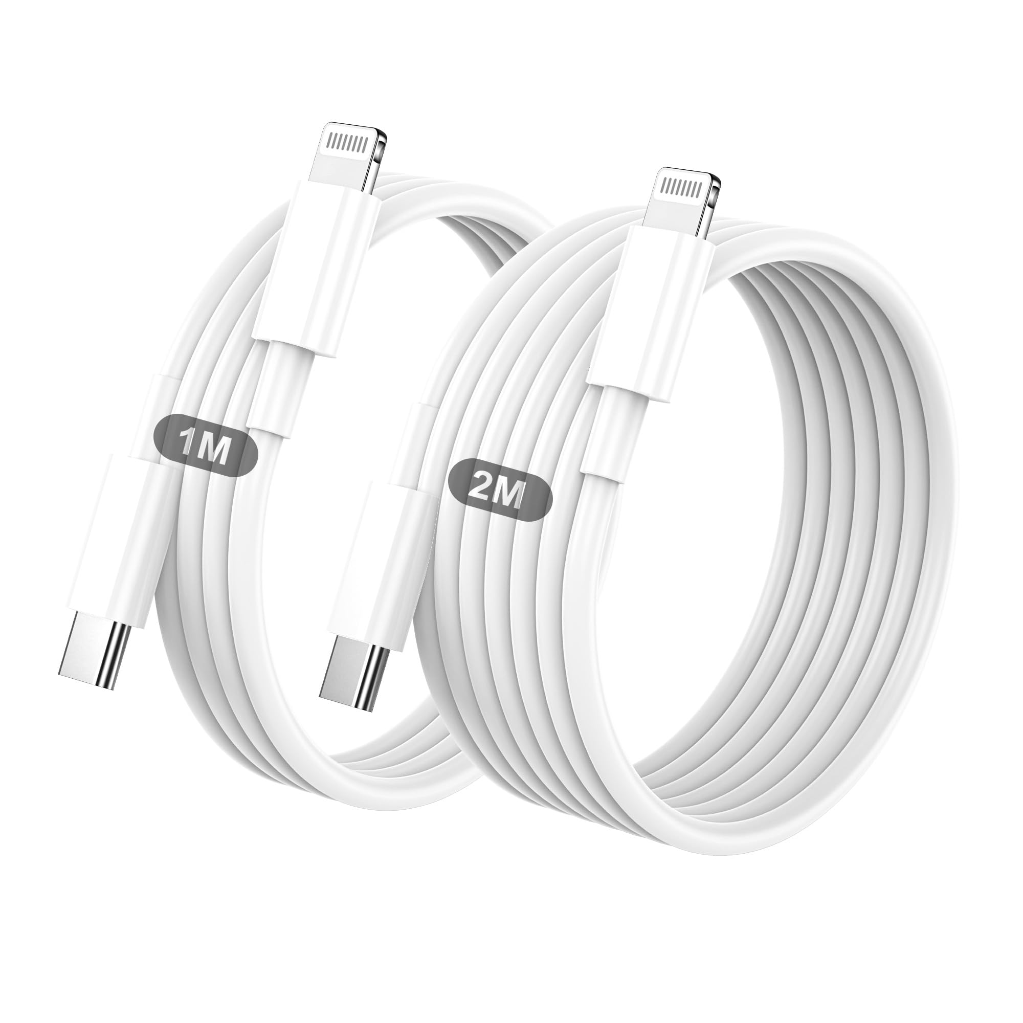Cavo For IPhone USB C Lightning,Cavo Di Ricarica Rapida,2 Pezzi 1m+2m Cavetto USB C Lightning For IPhone 14/Pro/Max/13/13Pro/Max/12/Pro/Max/Mini/11/Pro/Max/Se/Xs Max/Xs/Xr/X/8/Plus/7/Plus/6/Plus/Ipad