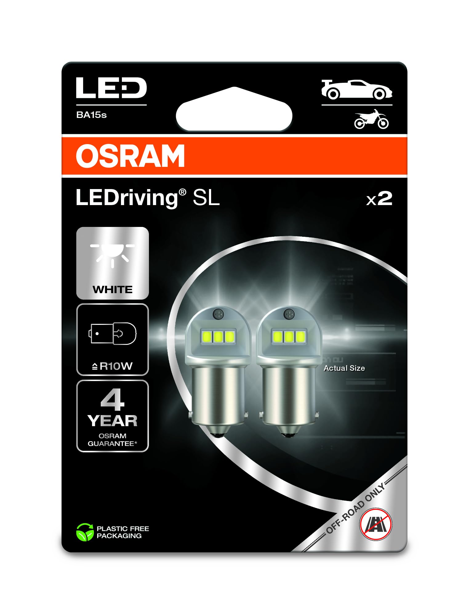 Lampade LED OSRAM LEDriving SL W21W - Bianco 6000K, Per Uso Offroad, Confezione Da 2 Pezzi - Foto 10