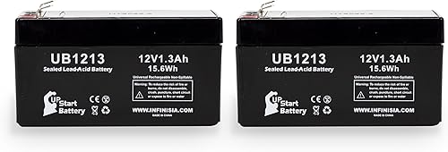 Miniatura 5 de Paquete de 2 baterías de repuesto para Werker WKA12-1.3F Batería de repuesto UB1213 universal sellada de plomo ácido (12 V, 1.3 Ah, 1300 mAh,