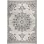 Nicole Miller New York Patio Country Azalea Transitional Medallion Indoor/Outdoor Area Rug, Grey/Black, 5'2"x7'2"