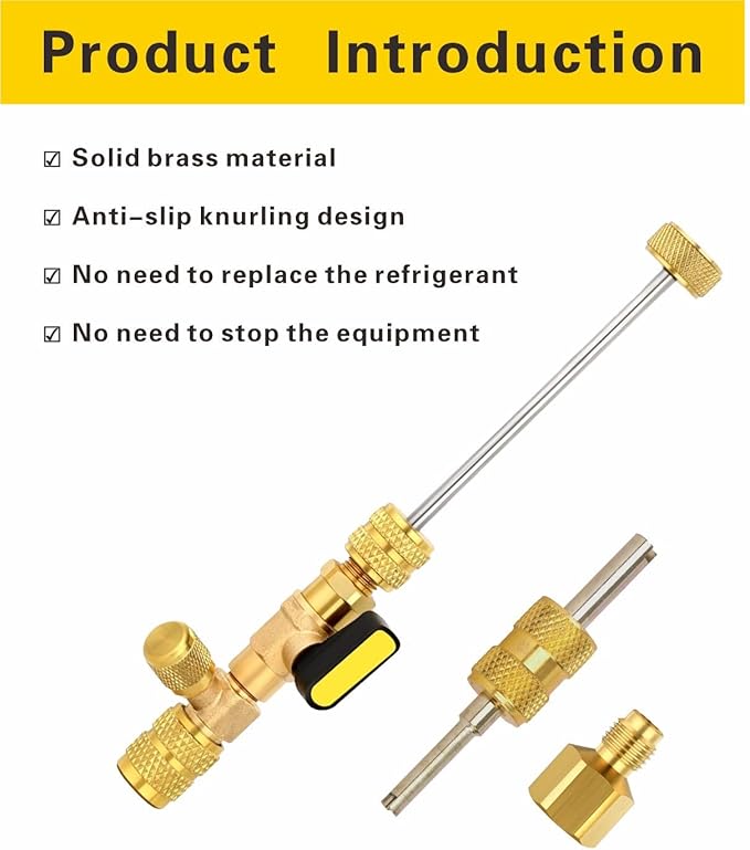 Herramienta Removedora de Válvulas HVAC con 20 Núcleos y Sello Teflón miniatura 2