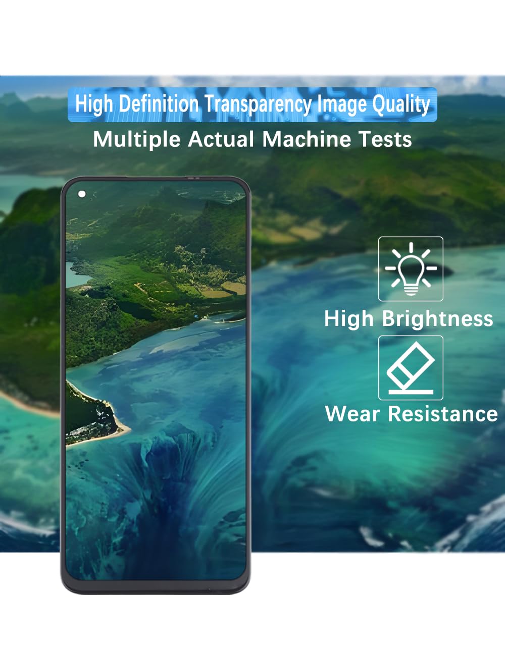 H&LYCYJ Display Schermo per Oppo A54 5G/A74 5G/A93 5G CPH2195 OPG02 PCGM00 PEHT00 LCD Schermo Sostituzione Assembly con kit