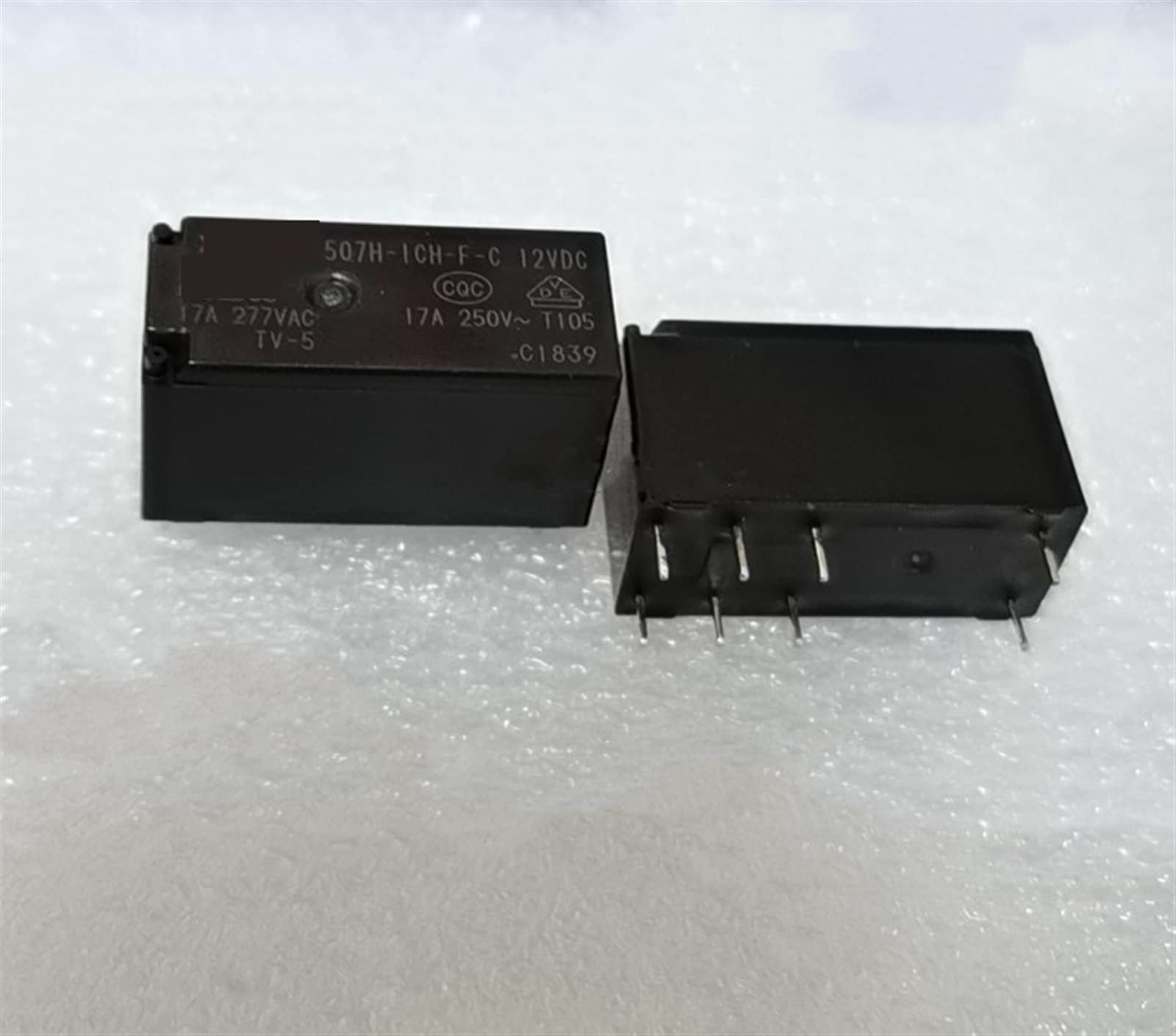 QEFHSVVZE 5Pcs Relay 507H-2CH-F-C-12VDC 507H-2CH-F-C 507H-1AH-F-S-12VDC 507H-1AH-F-S 507H 1AH F C 17A 250VAC 6PIN