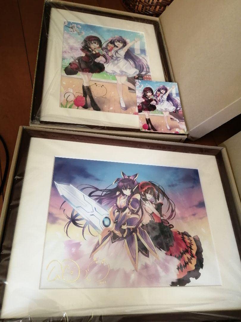 Amazon | デートアライブ 複製原画 箔押し 複製サイン入 つなこ 橘