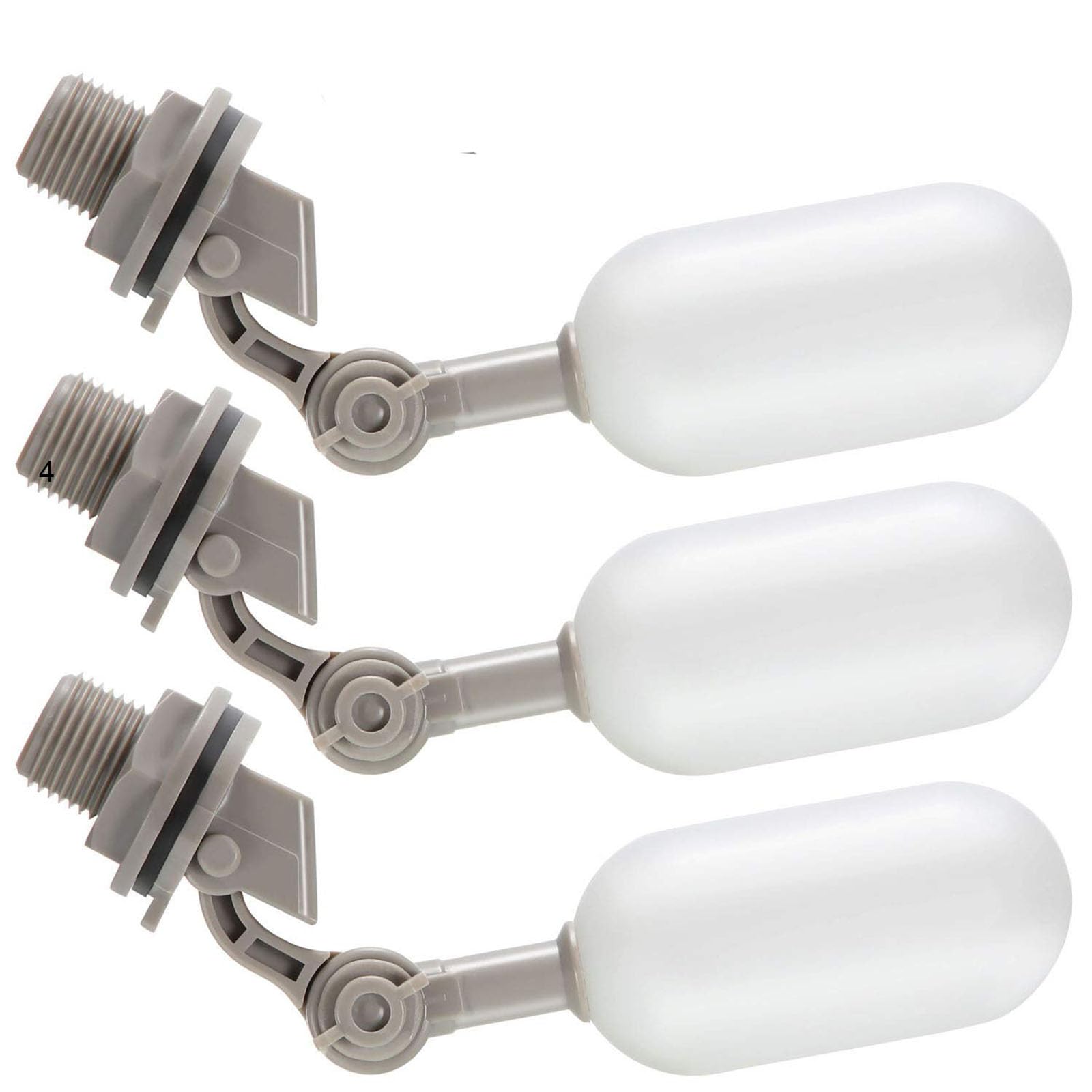 Blulu 3 Pack Float Valve 1/2 Inch Automatic Pool Fill Float Ball Valve