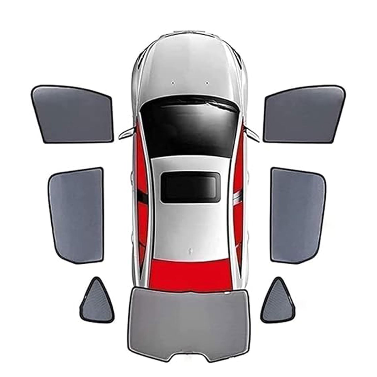 DINBFJHM Car Window Shades for BMW 5 Series F10 2012-2016, Foldable Magnetic Side Window Shade Stretchable Breathable Sunshade Screens Car Accessories