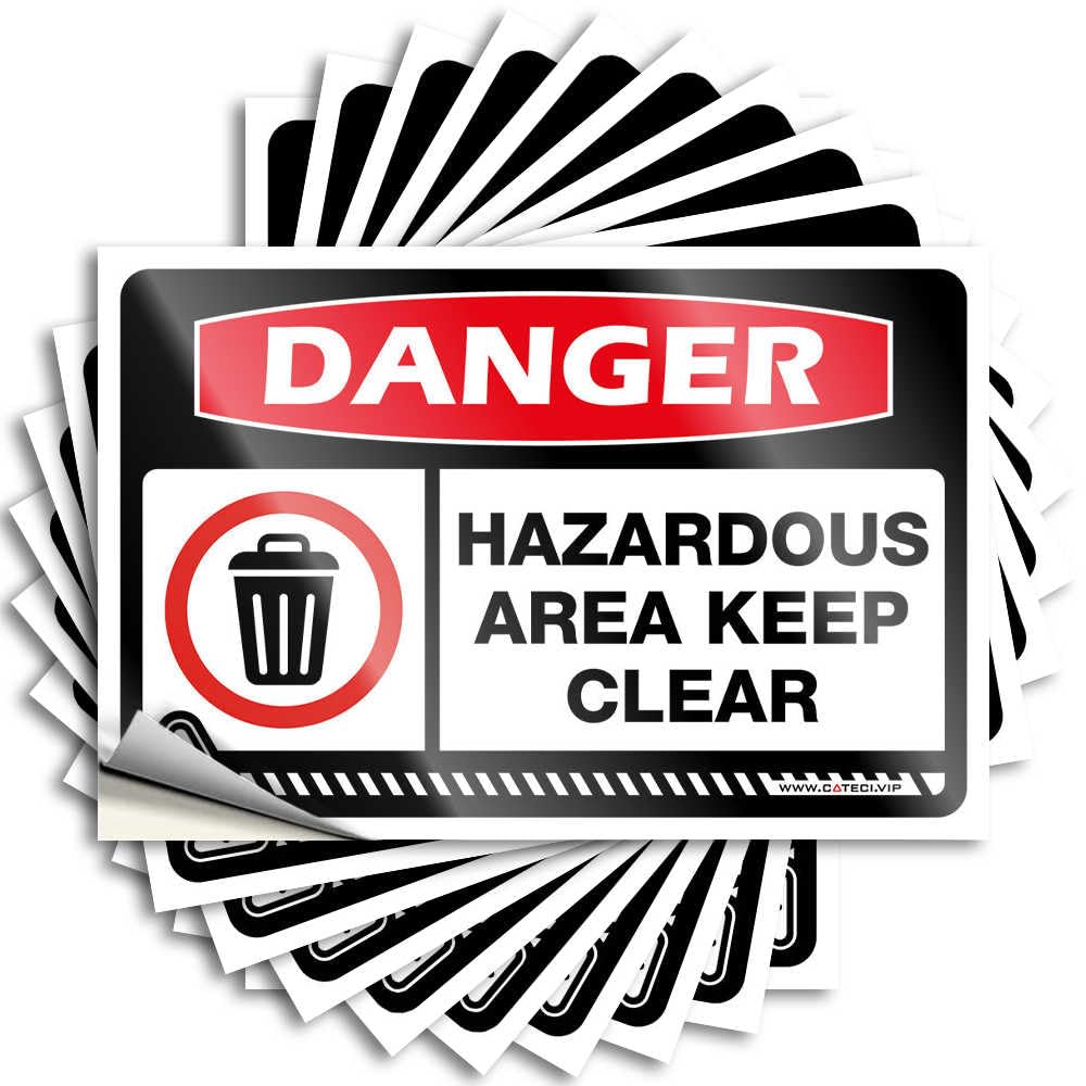 Sticker Fuzzy, Car Reusable Danger Hazardous Area Keep Clear | Bedroom Door Decorations(12X18CM)