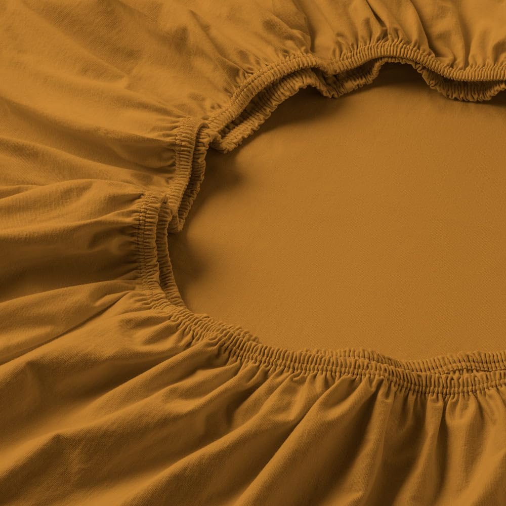ESTELLA Spannbetttuch Jersey-Stretch | Honig | 150x200 cm