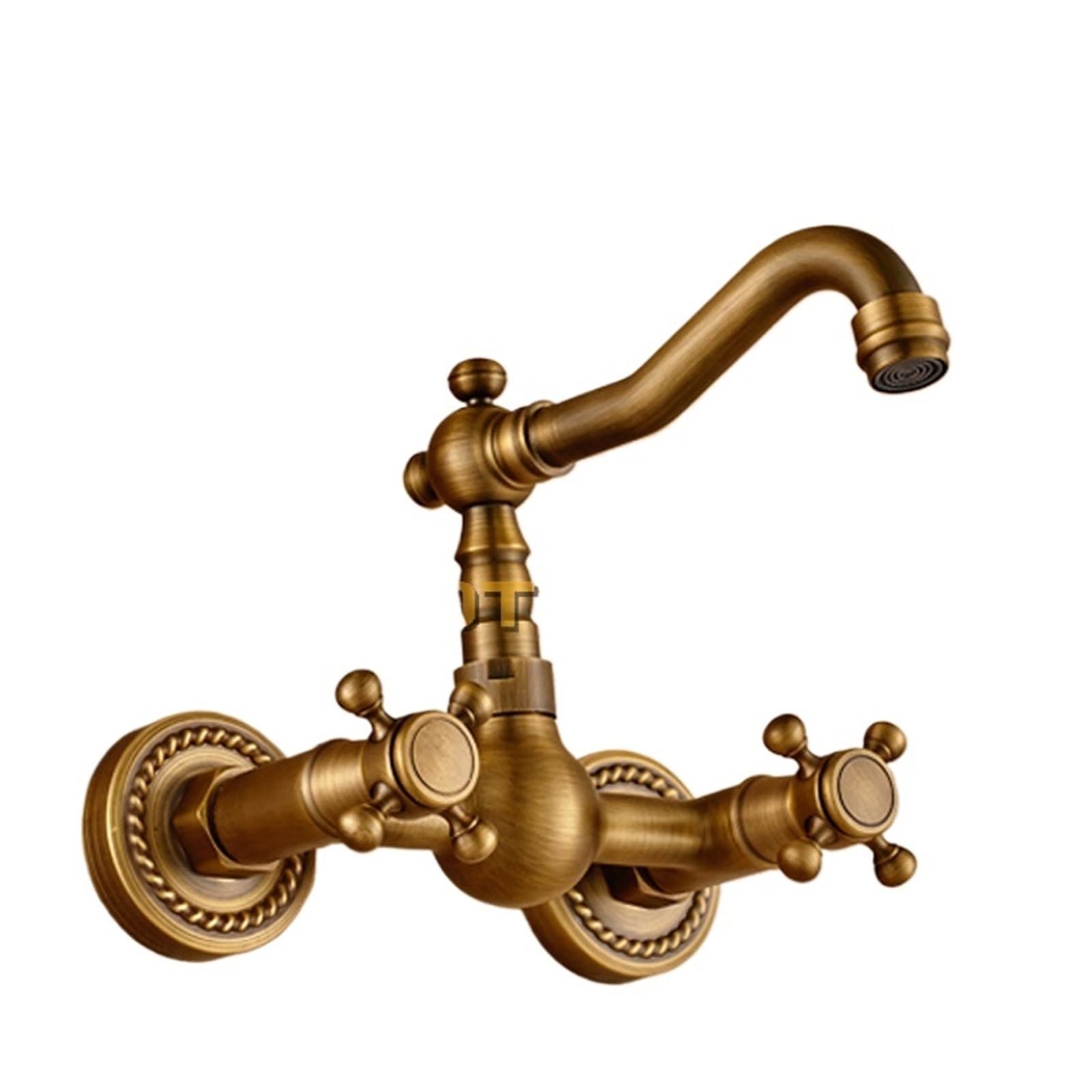 Robinet mural en laiton antique YT-6035 au style rétro élégant