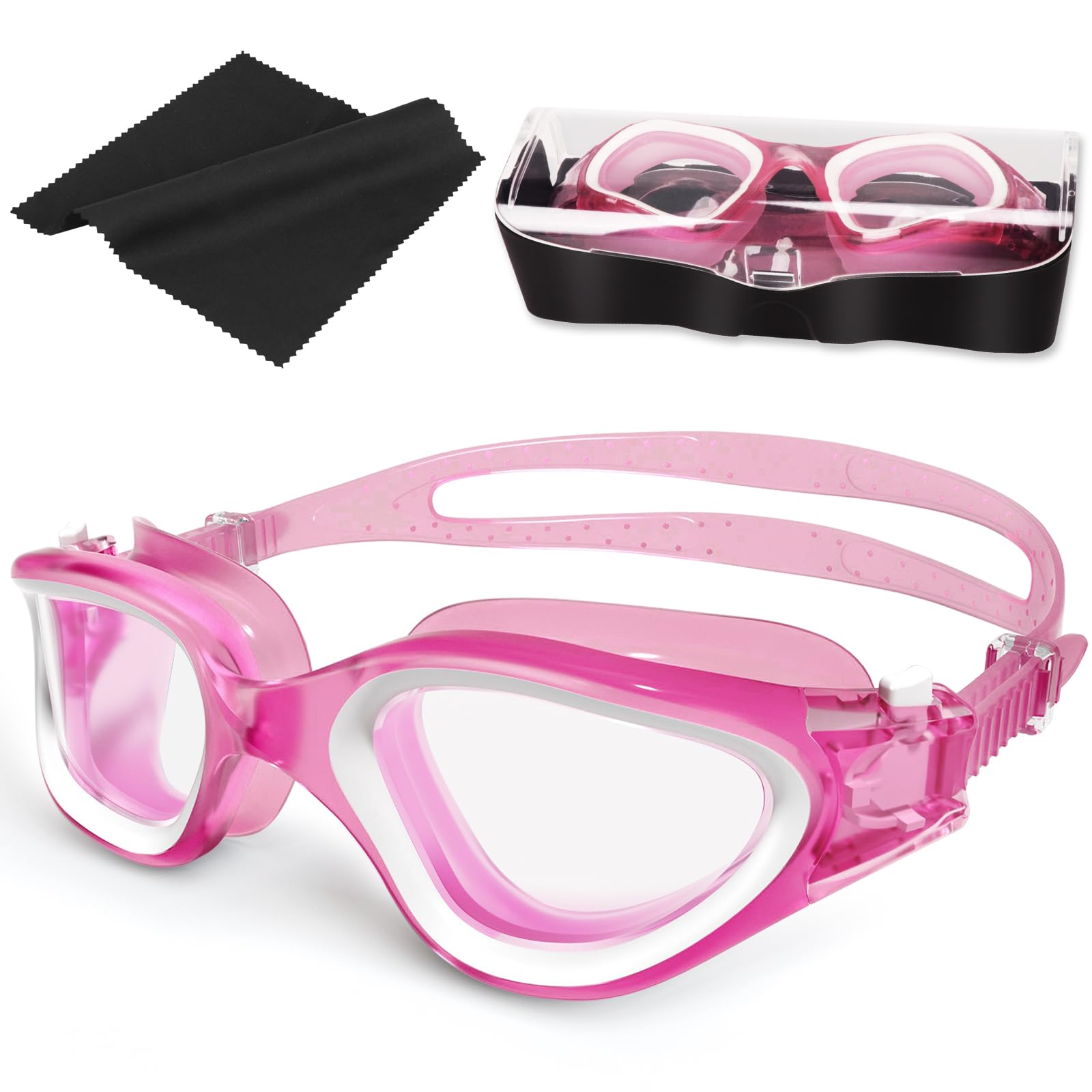 Gafas de natación polarizadas Anti-vaho Protección UV Impermeable, Gafas Natación para Hombres, Mujeres, Adultos y Adolescentes