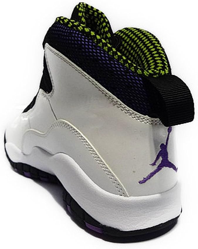 Air Jordan 10 Retro (GS), color blanco/violeta pop-cyber Negro, Blanco, 5Y  GS : Ropa, Zapatos y Joyería - Amazon.com