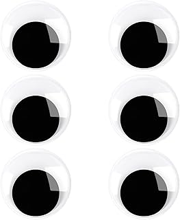 6 Pieces 2 Inches Googly Google Eyes Self Adhesive Googlie Craft Wiggle Eyes