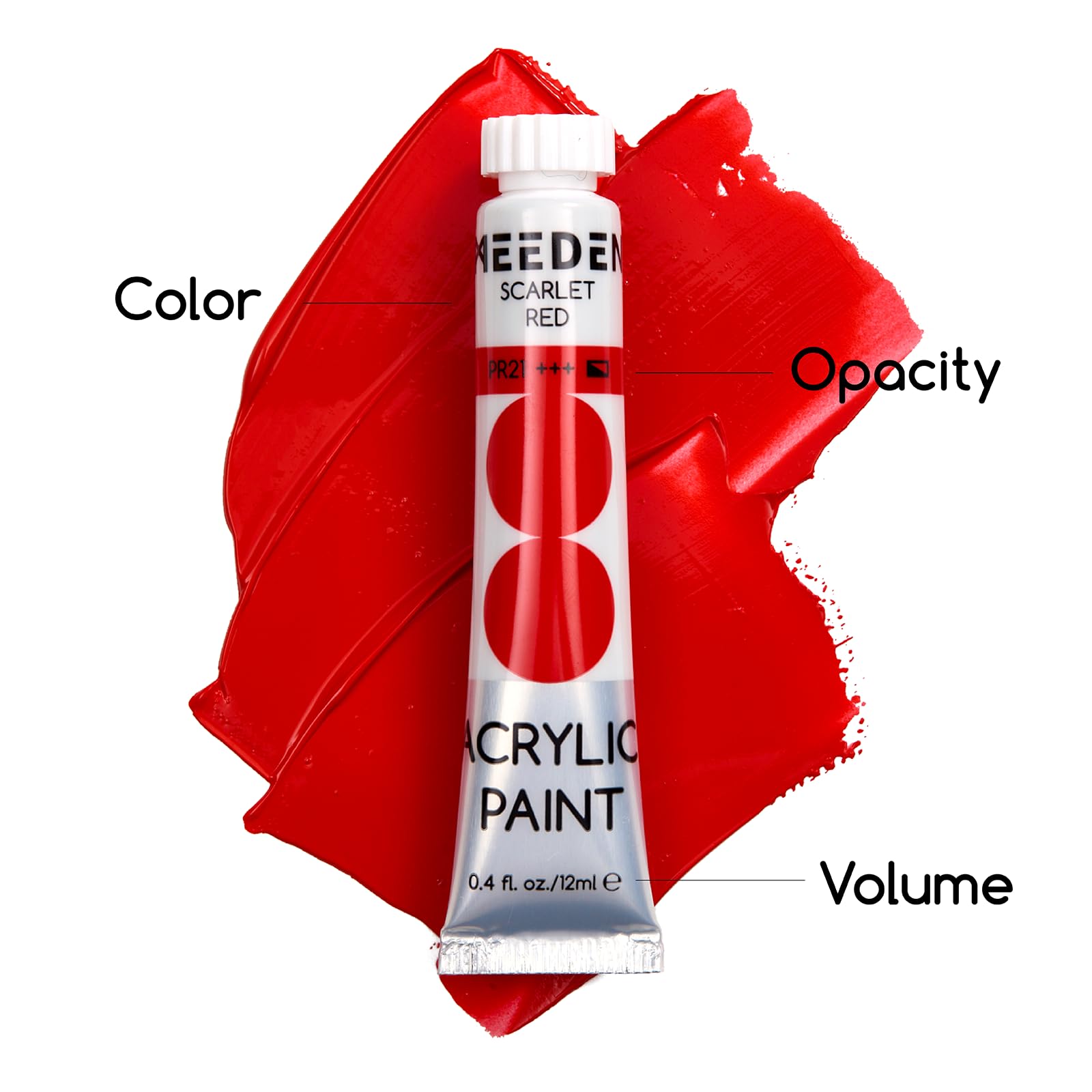 Meeden Beginners Acrylic Paint Set 24 Colors 12ml 0 41 | INDIA