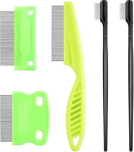 5 peines para ojos de perro, peines quitamanchas para mascotas, peine para perros pequeños, elimina suavemente el moco y la corteza de los ojos