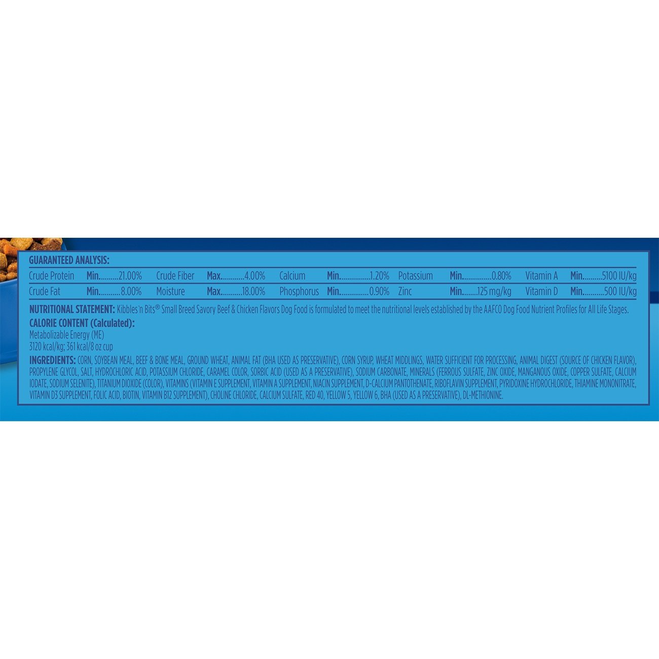 Kibbles N Bits Small Breed Mini Bits Savory Beef Chicken
