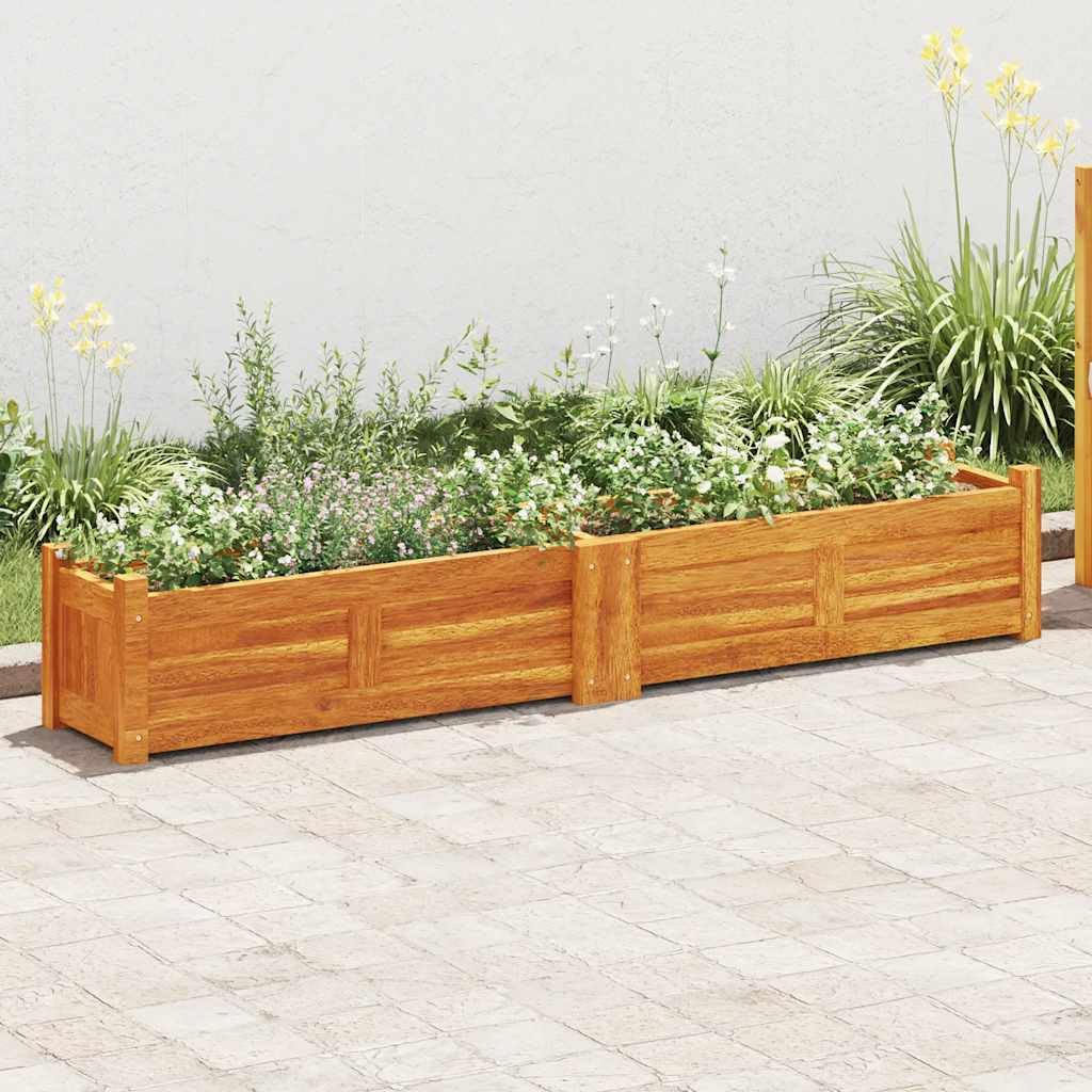 Garten-Hochbeet Akazienholz 150x30x25 cm Blumenkübel Pflanzkasten