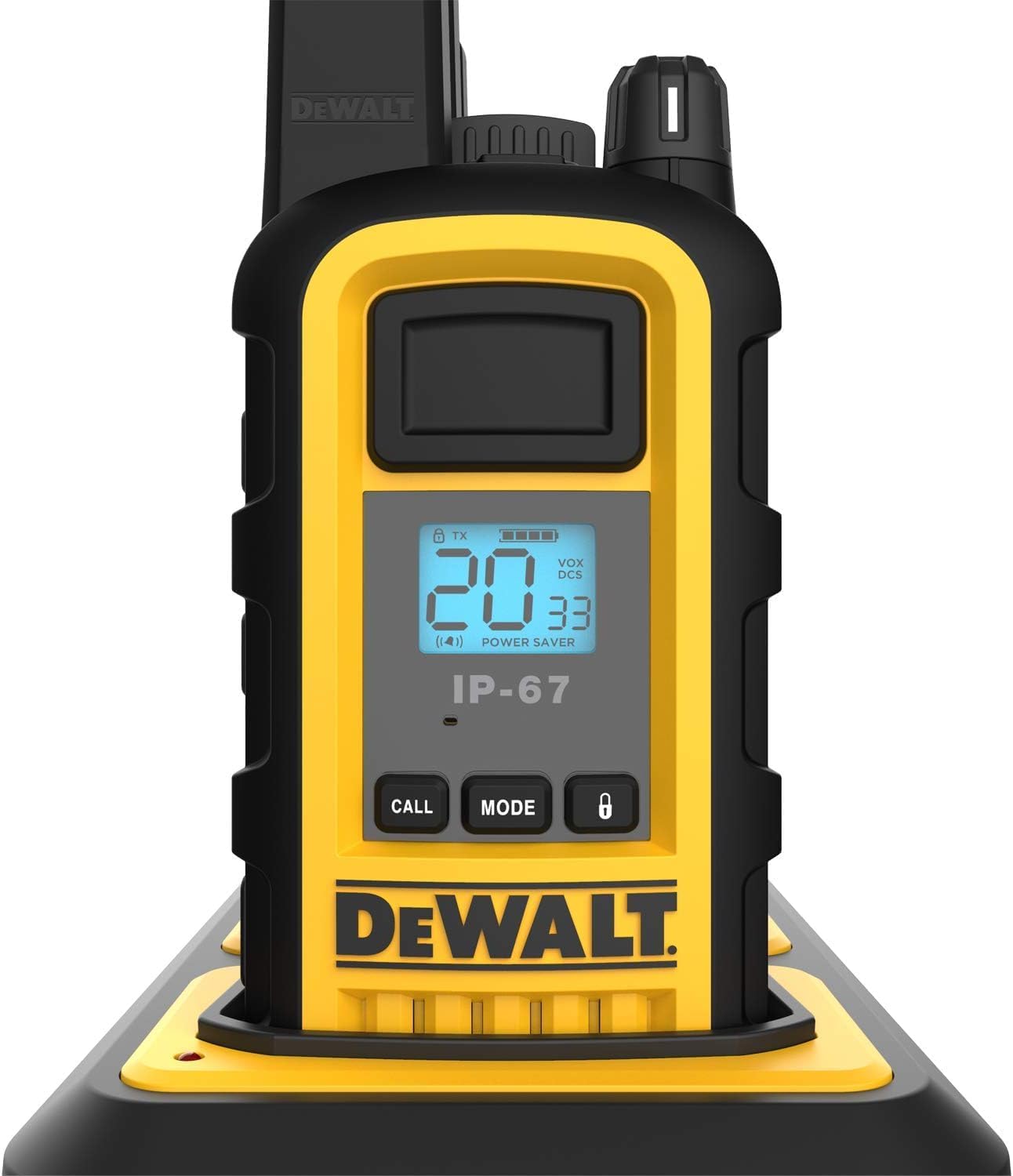 DEWALT DXFRSCH6-800B Gang Charger, 6-Port for DXFRS800 FRS Two-Way Radios, Simultaneous Charge, 2 Watt, DXFRSCH6-800