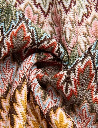 Image of ZAFUL Womens Beach Cover Up Pants Sexy Crochet Drawstring Elastic Boho Swimsuit Cover Up Long Pants Beach Wear