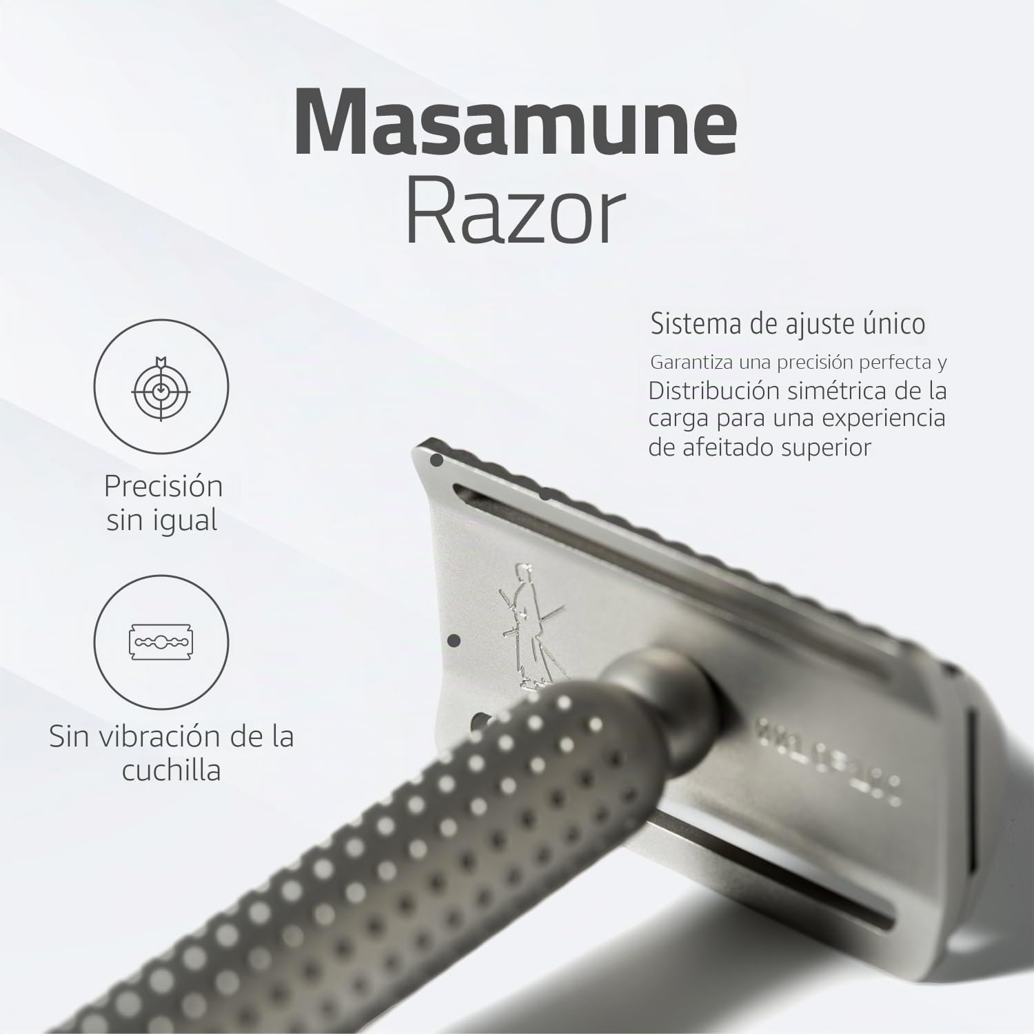 Tatara Masamune Double Edge Safety Razor | Acero inoxidable | Eco-friendly | Premium (Mate, Closed Comb)