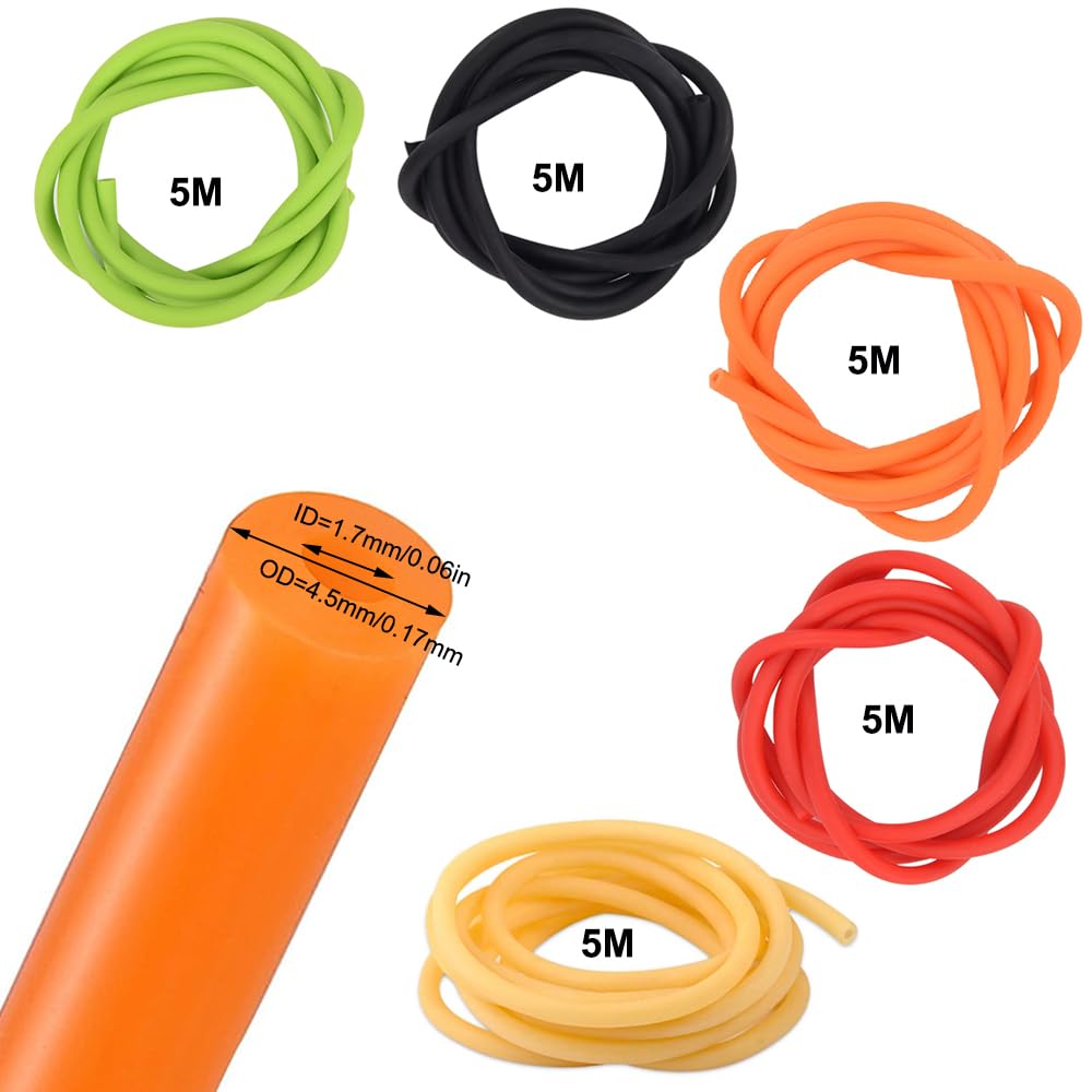 MECCANIXITY Natural Latex Rubber Tubing - 1/2" ID 11/16" OD 10ft Highly Elastic Hose For Labs & Equipment