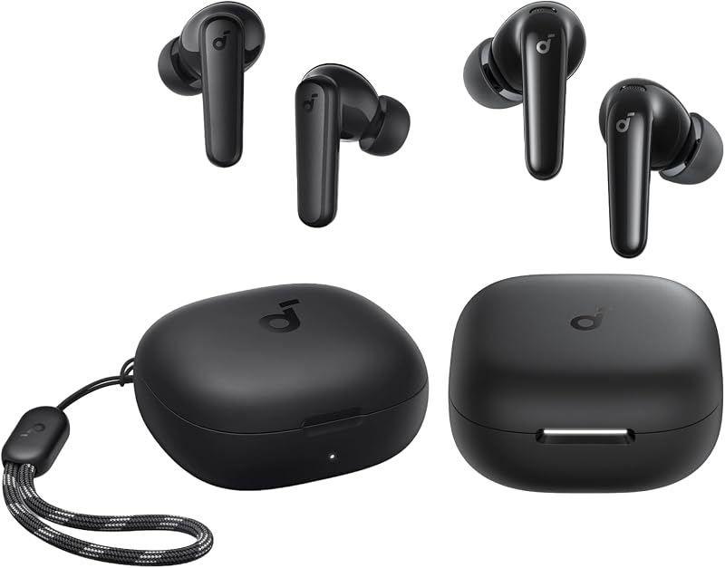 de Anker P20i Auriculares True Wireless P31i de Anker, cancelación de ruido adaptativa en tiempo real, sonido de alta resolución, traducción, tiempo de reproducción de 50 HORAS, auriculares Bluetooth
