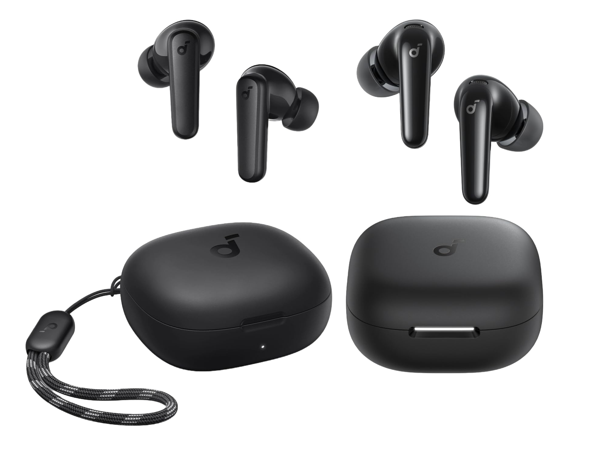 Soundcore by Anker P20i True Wireless Earbuds P31i by Anker, Real-Time Adaptive Noise Cancelling, Hi-Res Sound, Translation, 50H Playtime, Bluetooth Earphones