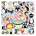 Hayao - Lot de 50 autocollants Miyazaki - Animation Spirited Away My Neighbor Totoro - Graffiti - Pour ordinateur portable et voiture